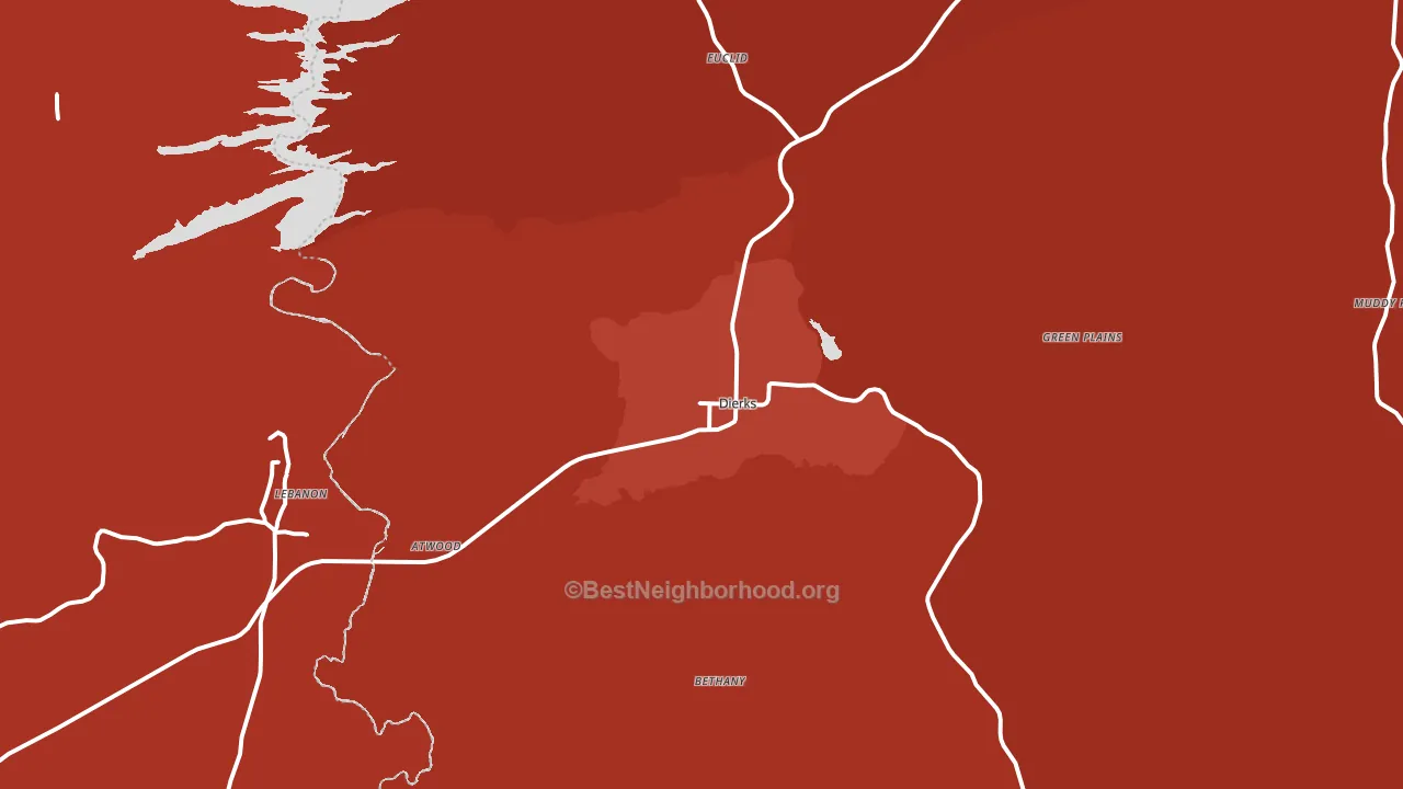 71833, AR block-group political-lean map