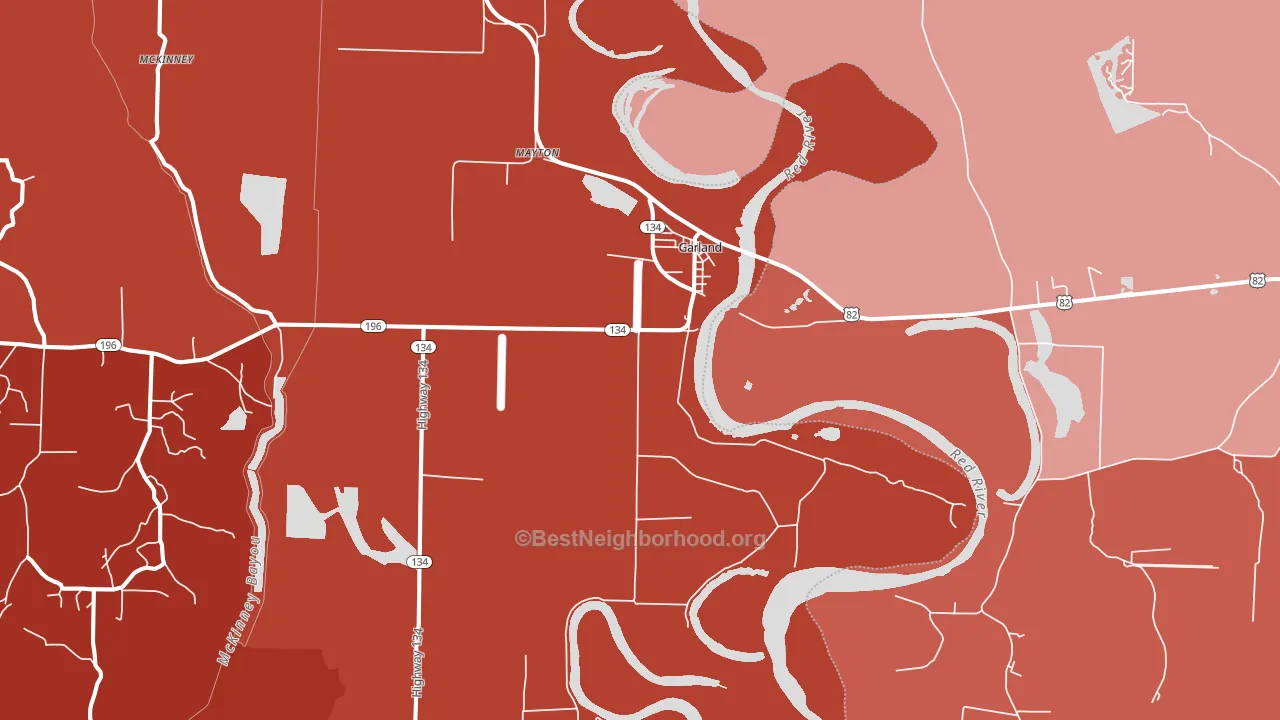 71839, AR block-group political-lean map