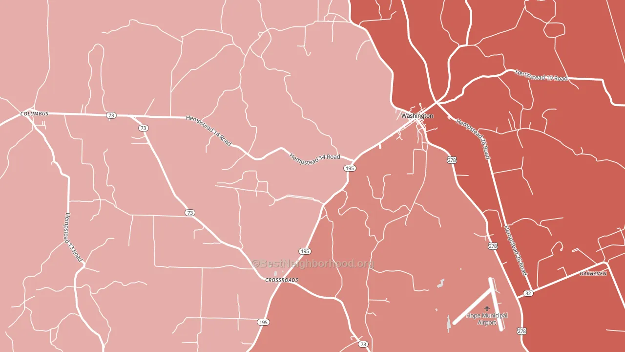 71862, AR block-group political-lean map