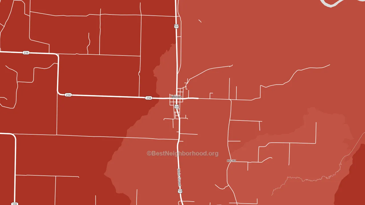 71865, AR block-group political-lean map