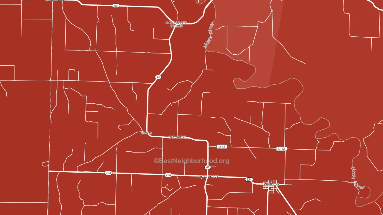 71866, AR block-group political-lean map