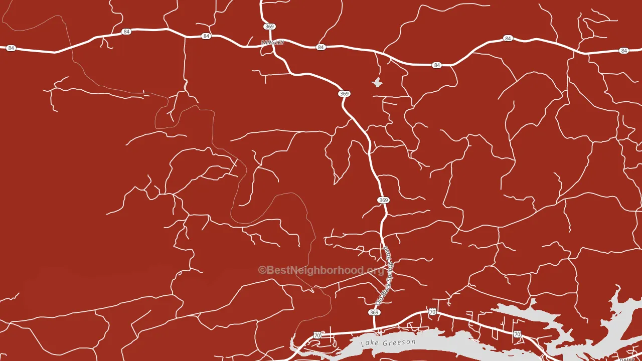 71952, AR block-group political-lean map