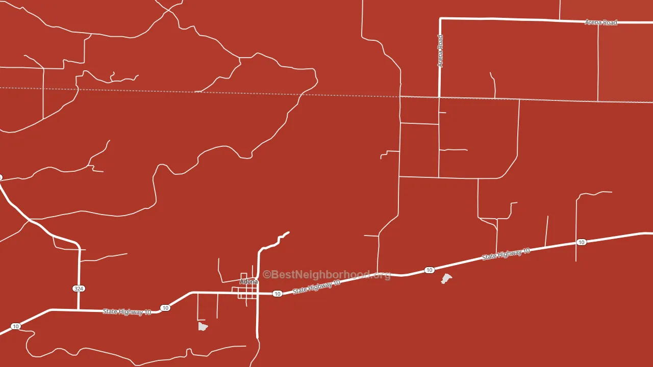 72001, AR block-group political-lean map