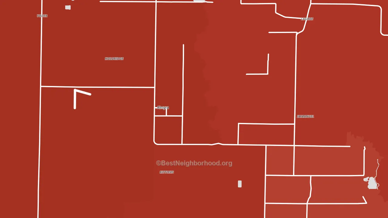 72003, AR block-group political-lean map