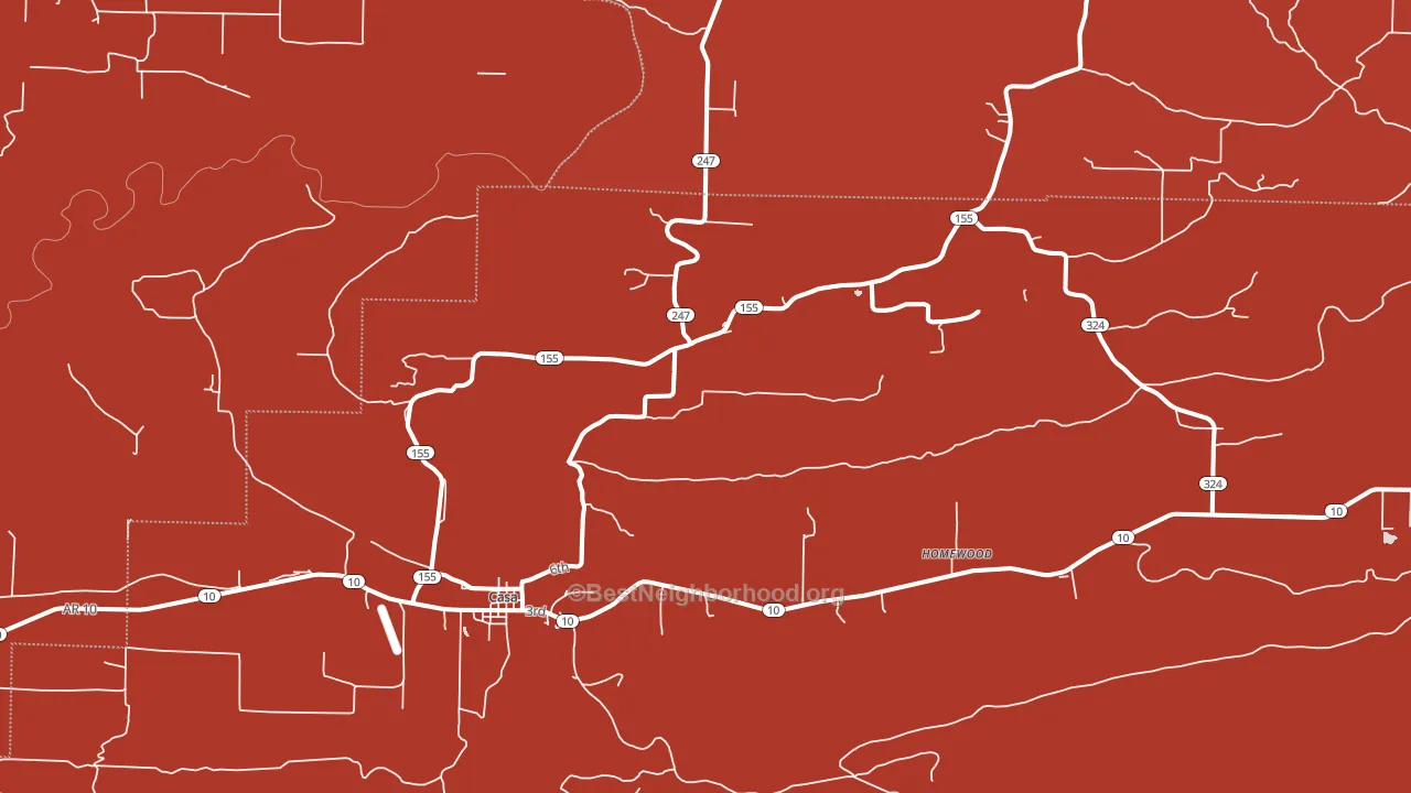 72025, AR block-group political-lean map