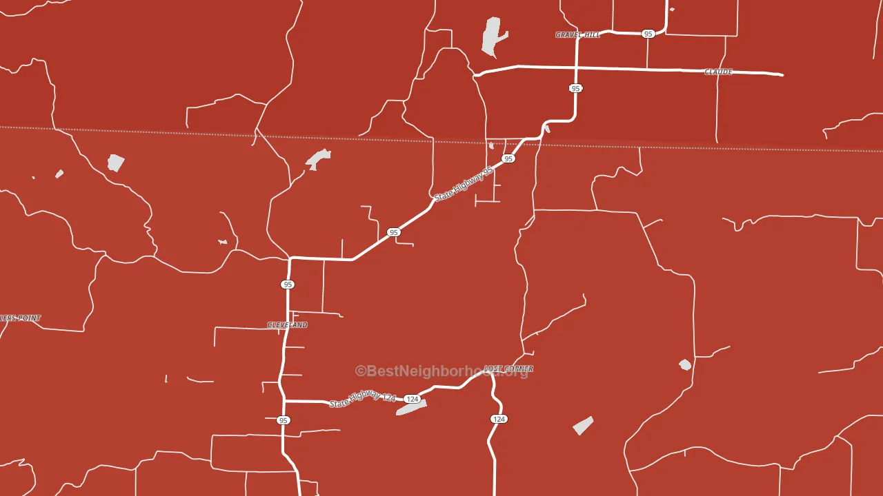 72030, AR block-group political-lean map