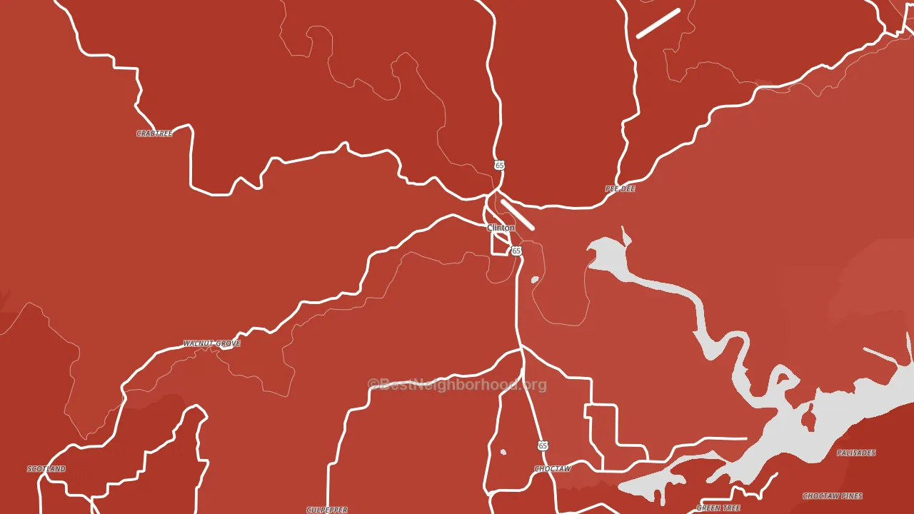 72031, AR block-group political-lean map