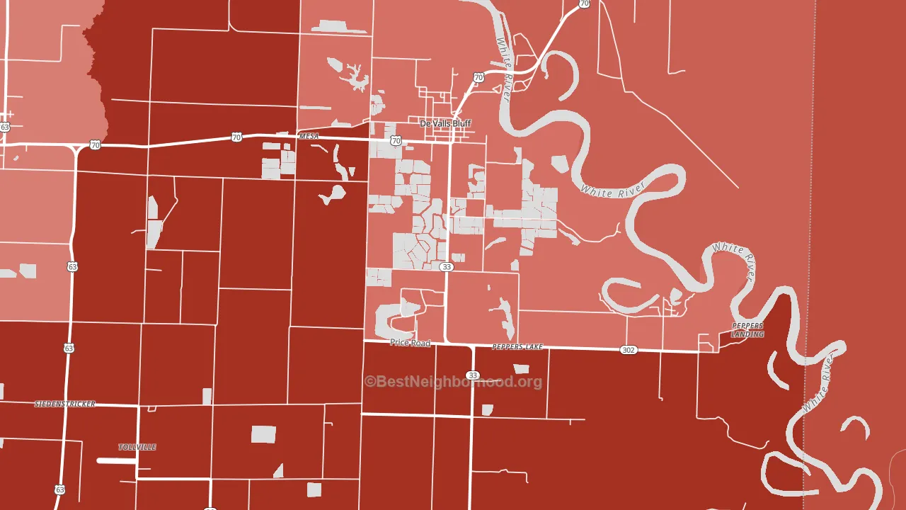72041, AR block-group political-lean map
