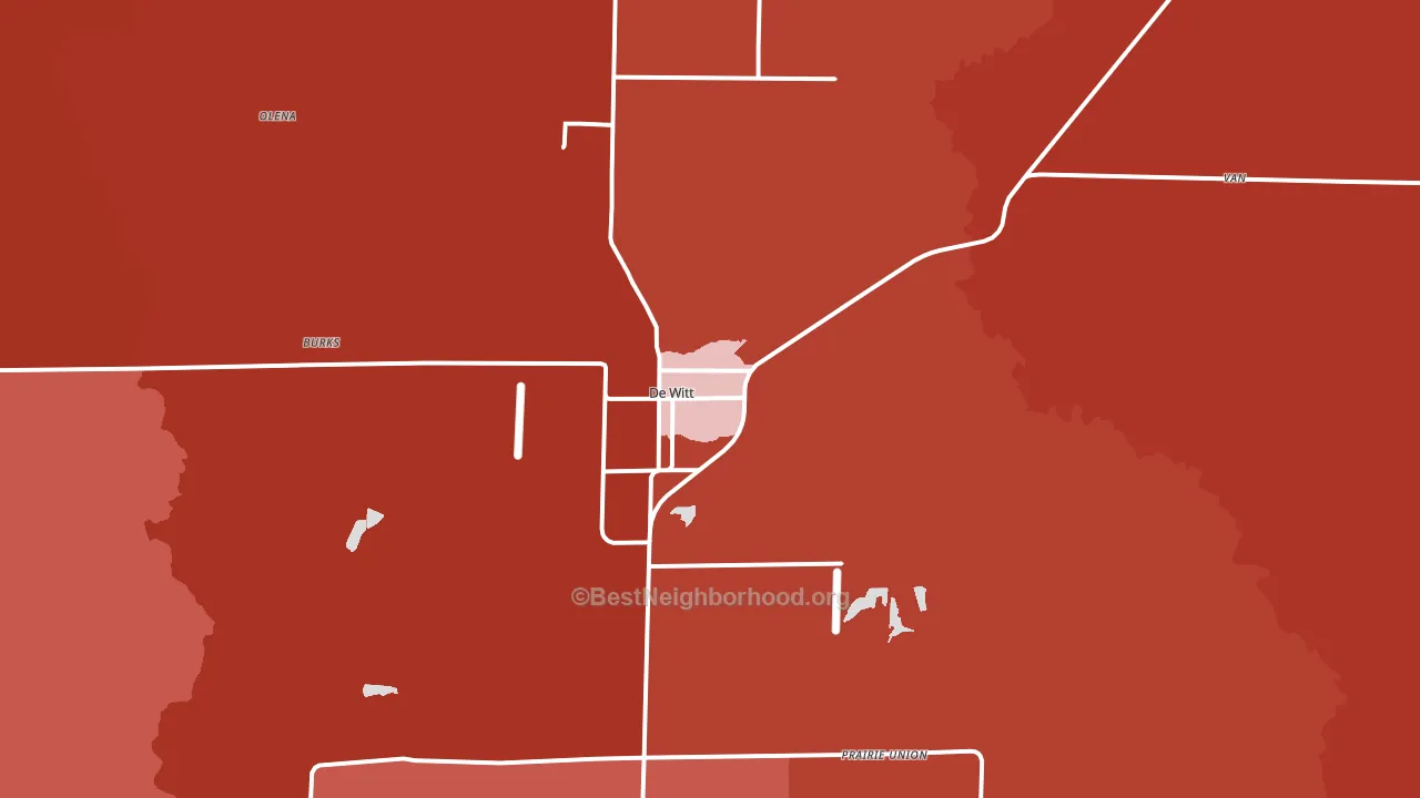 72042, AR block-group political-lean map