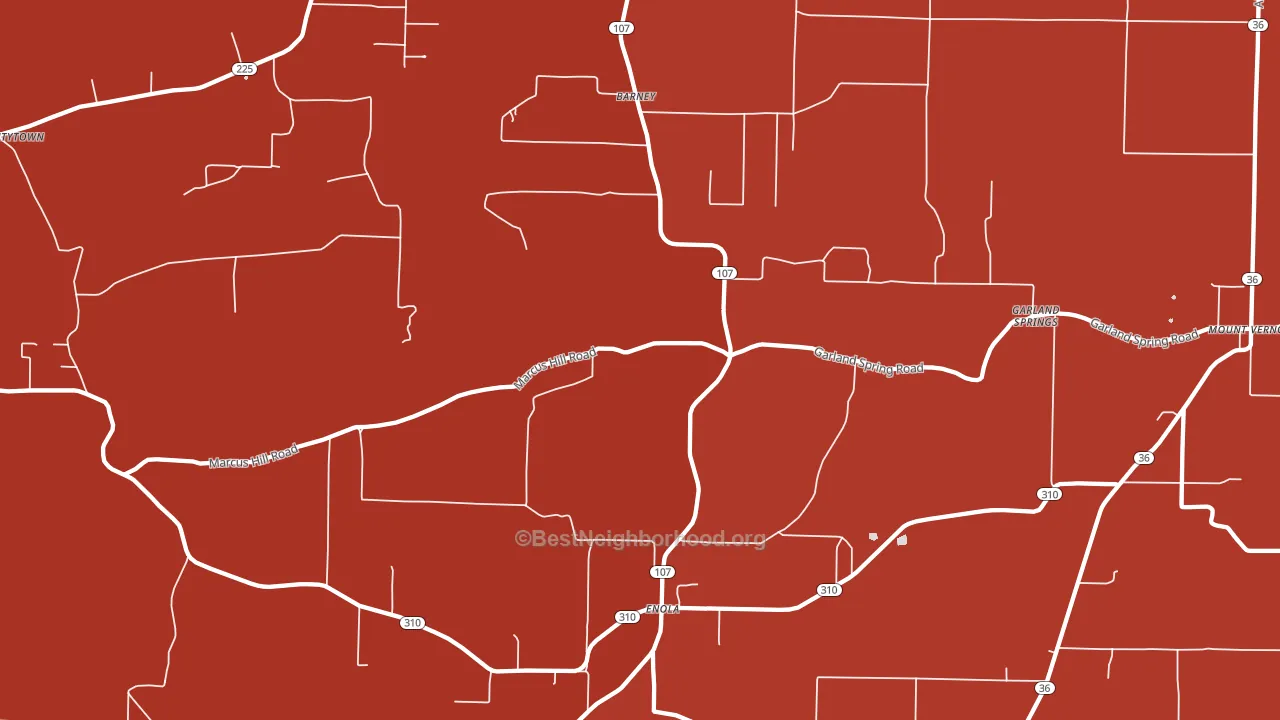 72047, AR block-group political-lean map