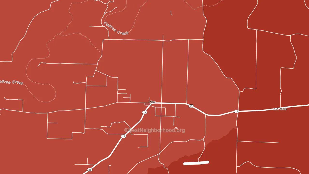72061, AR block-group political-lean map
