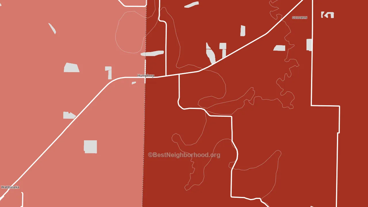 72073, AR block-group political-lean map