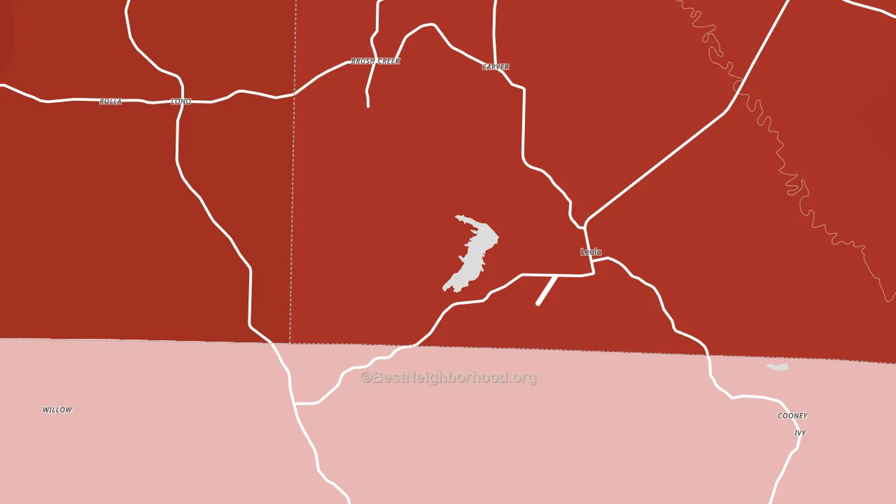 72084, AR block-group political-lean map