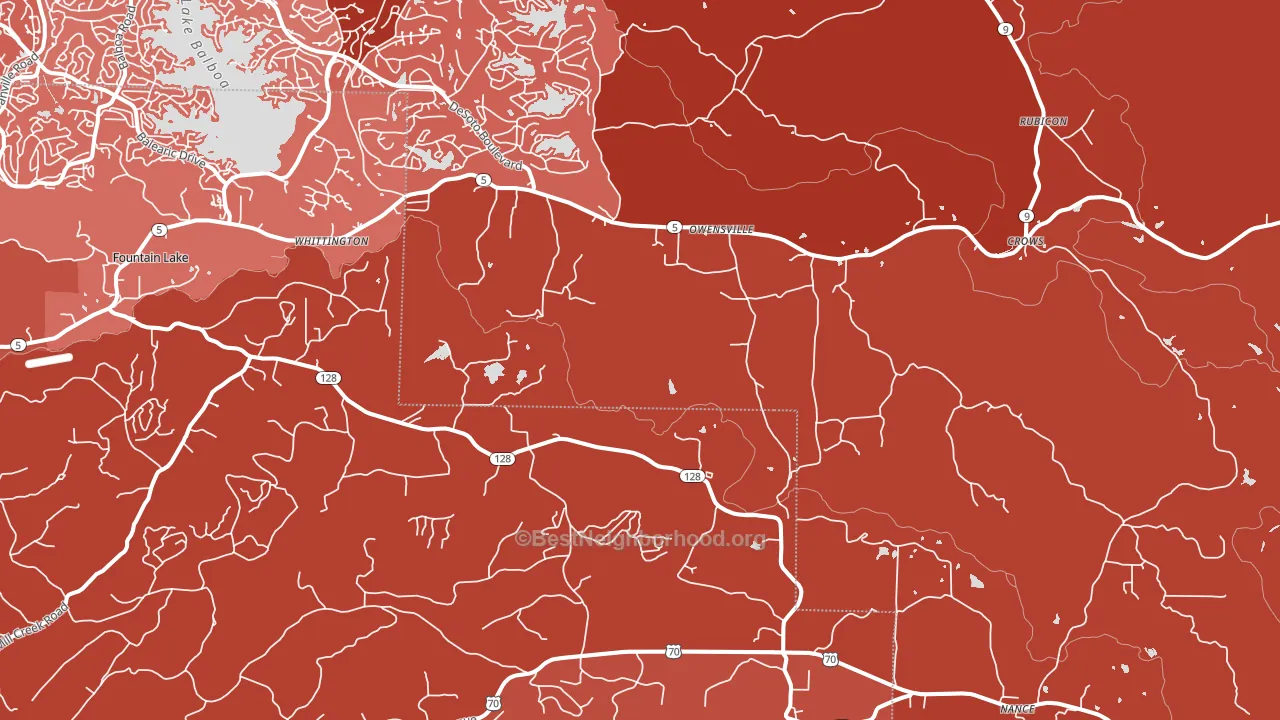 72087, AR block-group political-lean map