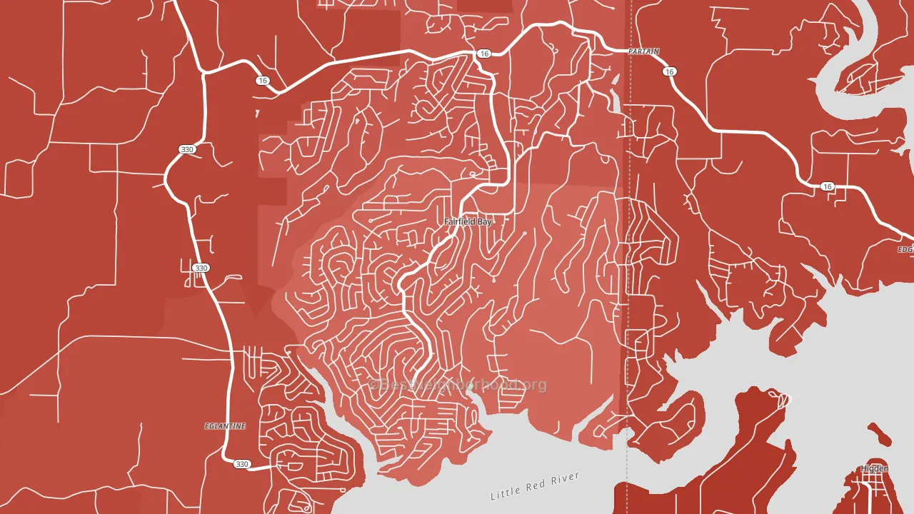 72088, AR block-group political-lean map