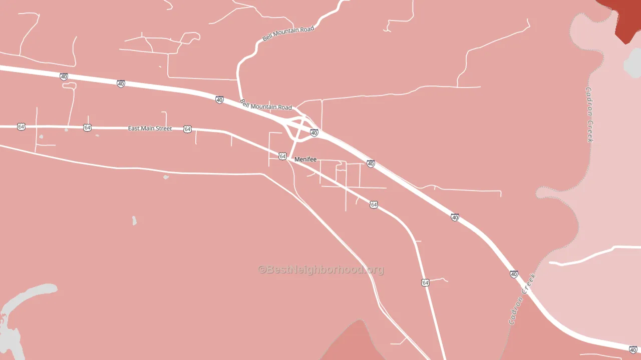 72107, AR block-group political-lean map