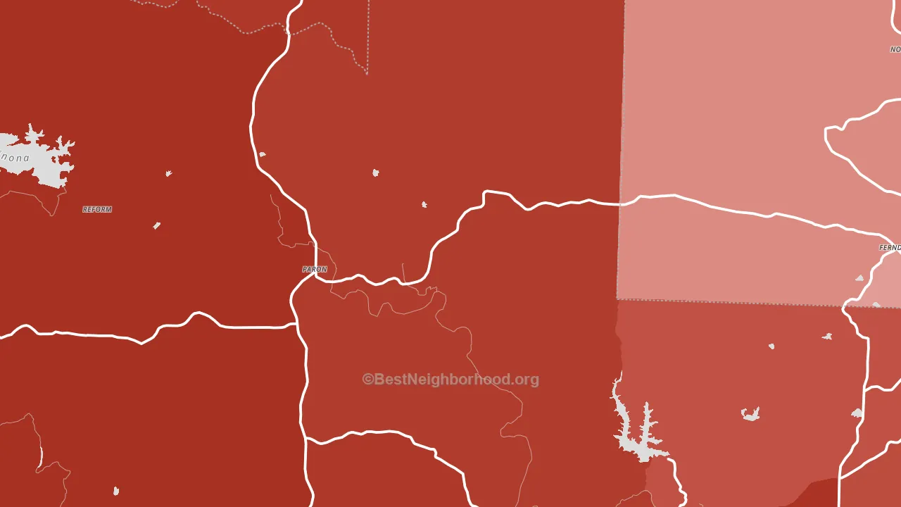 72122, AR block-group political-lean map