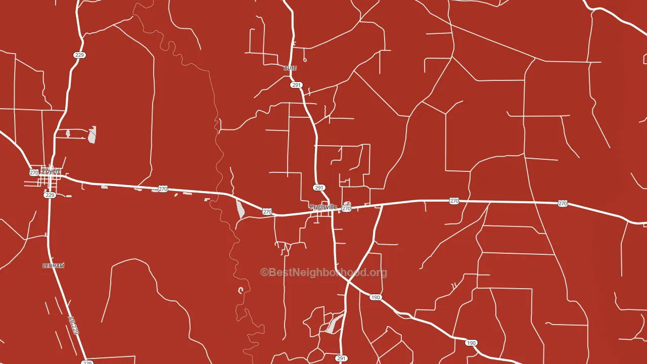 72129, AR block-group political-lean map