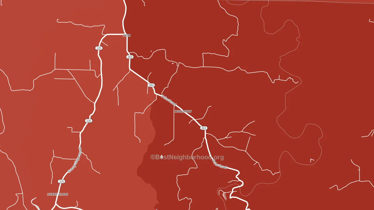 72130, AR block-group political-lean map