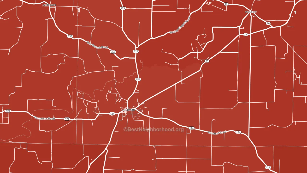 72131, AR block-group political-lean map