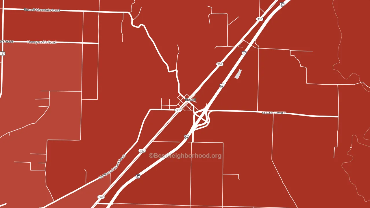 72139, AR block-group political-lean map