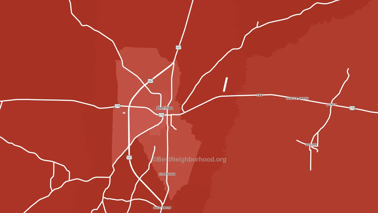 72150, AR block-group political-lean map