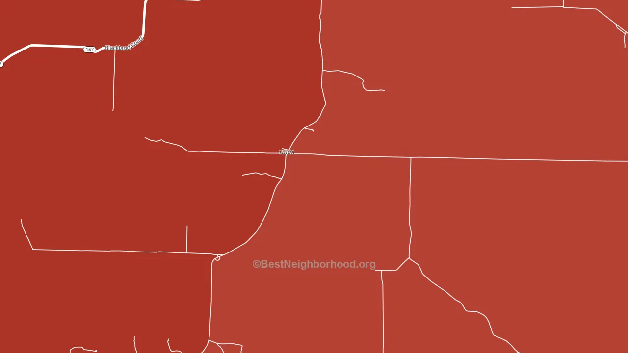72165, AR block-group political-lean map