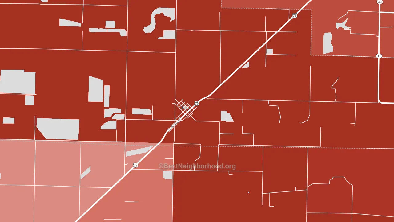 72170, AR block-group political-lean map