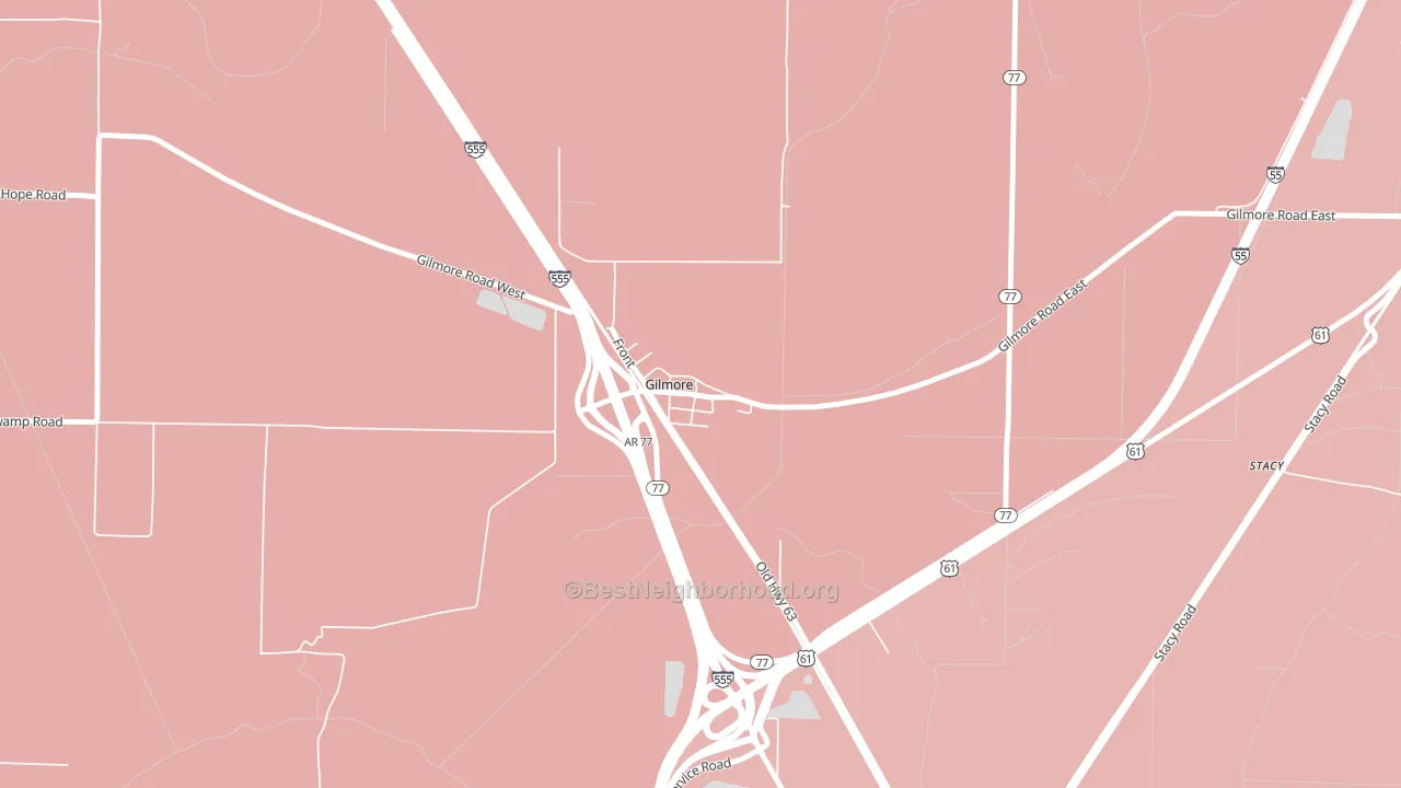 72339, AR block-group political-lean map