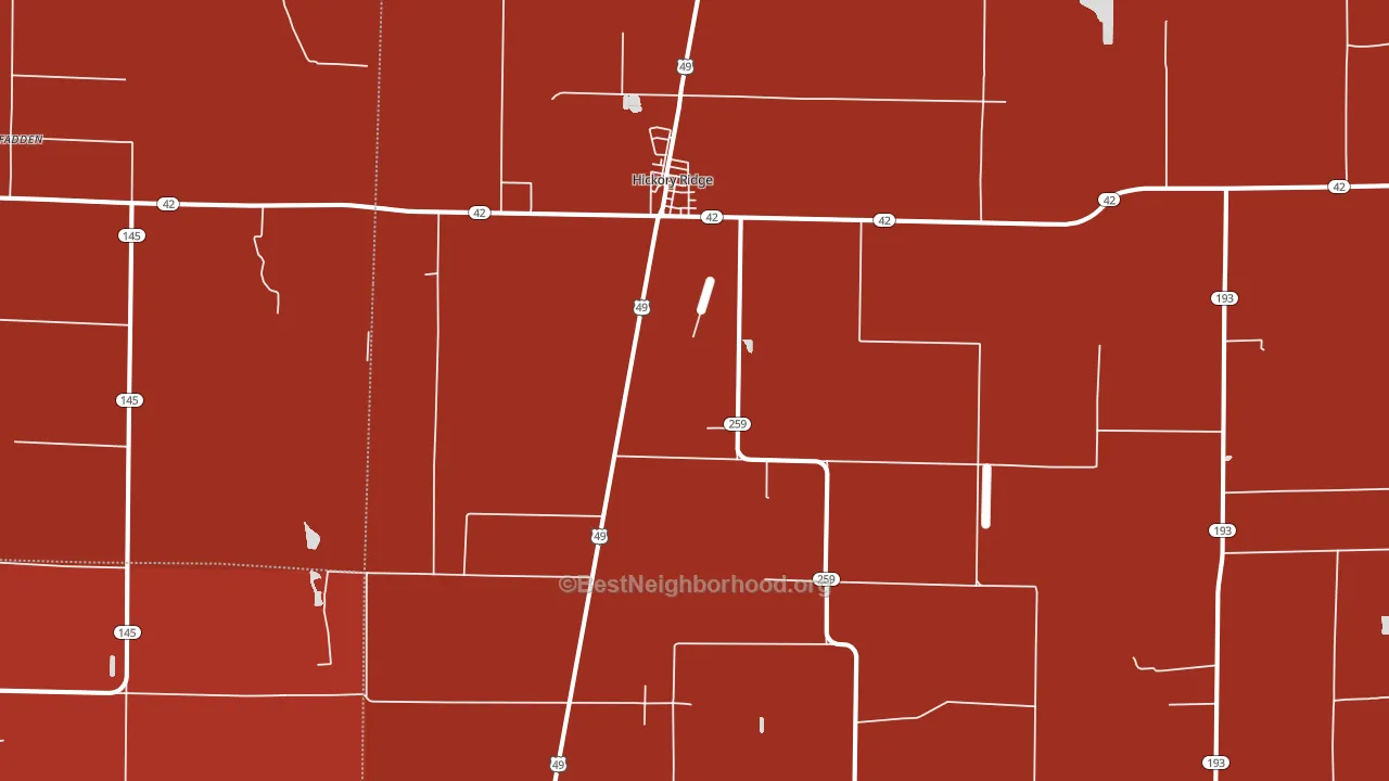 72347, AR block-group political-lean map