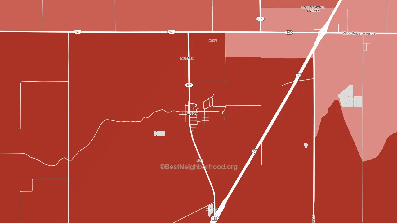 72351, AR block-group political-lean map