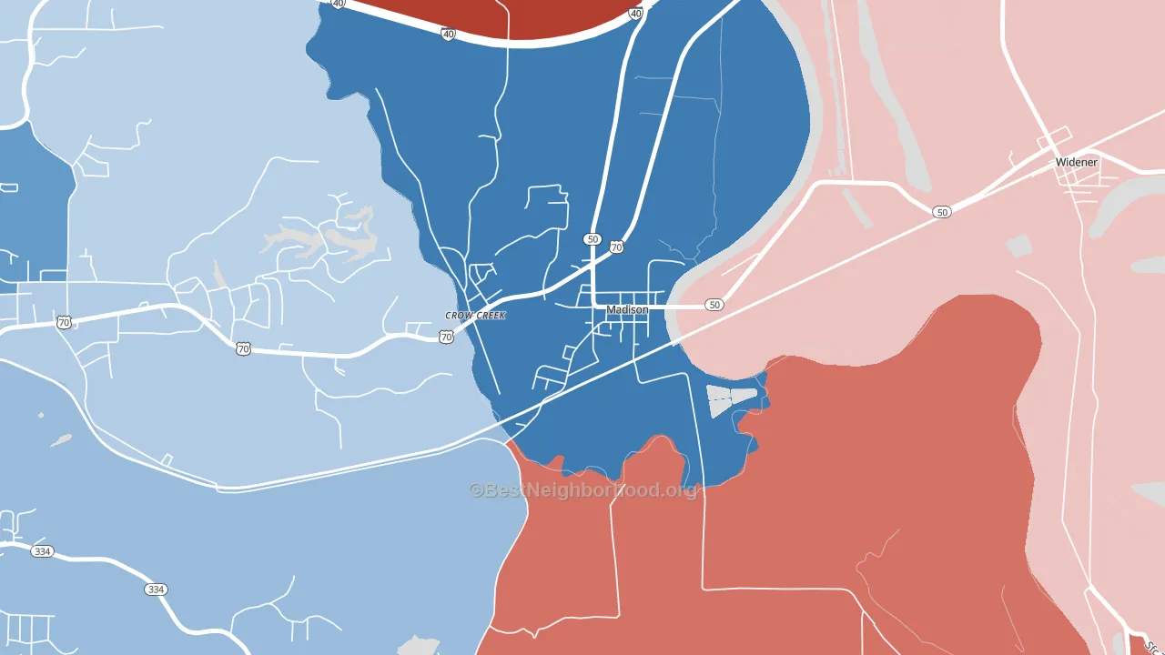 72359, AR block-group political-lean map