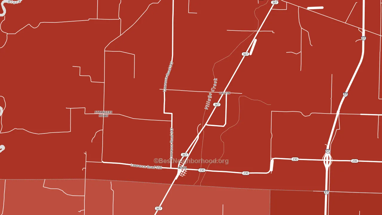 72410, AR block-group political-lean map