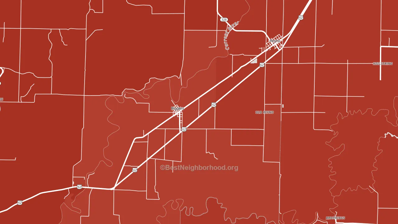 72413, AR block-group political-lean map