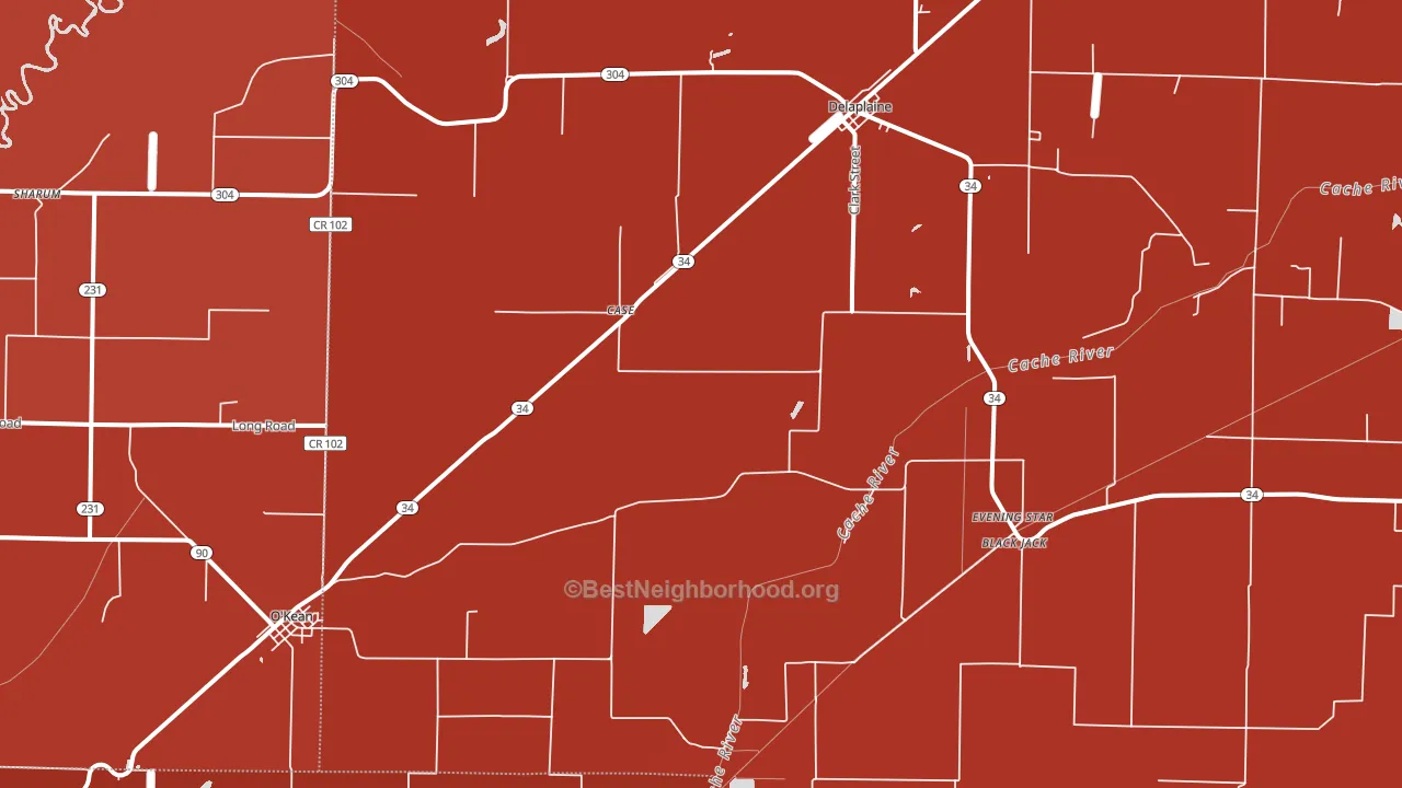 72425, AR block-group political-lean map