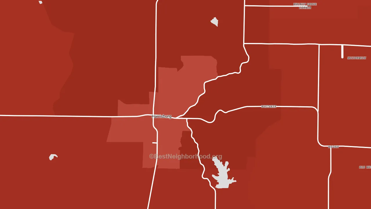 72432, AR block-group political-lean map