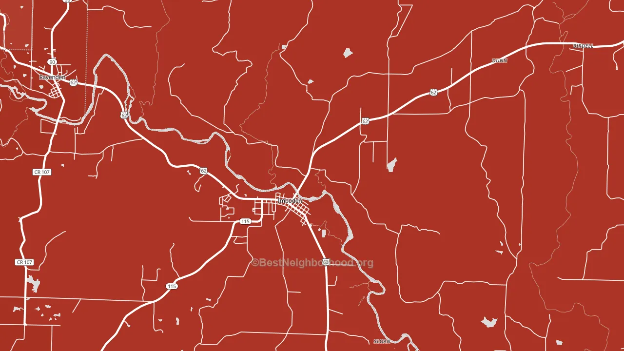 72434, AR block-group political-lean map