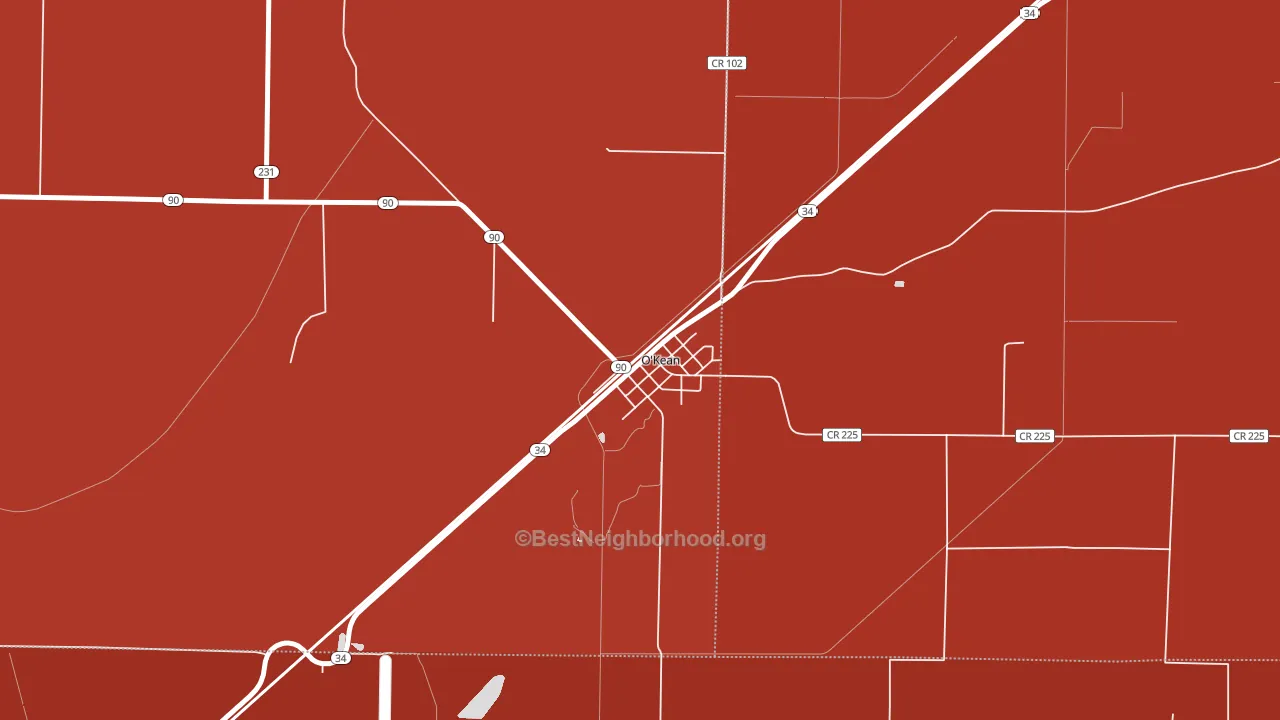 72449, AR block-group political-lean map