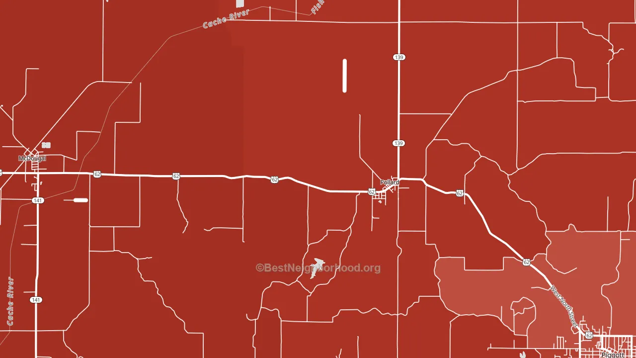 72456, AR block-group political-lean map