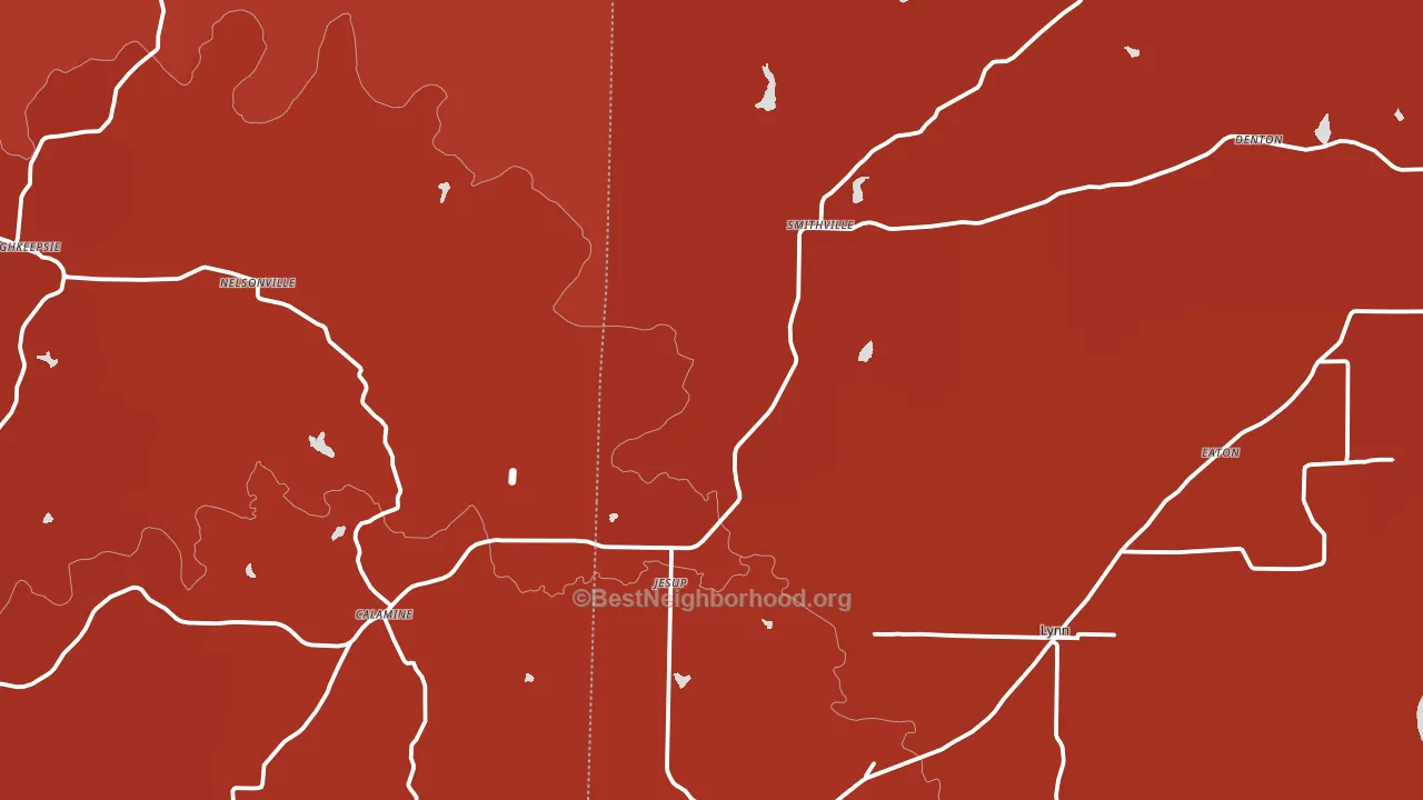 72466, AR block-group political-lean map