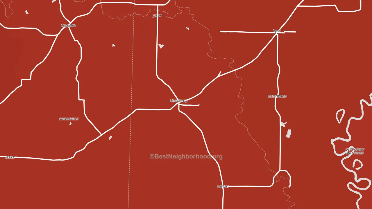 72469, AR block-group political-lean map