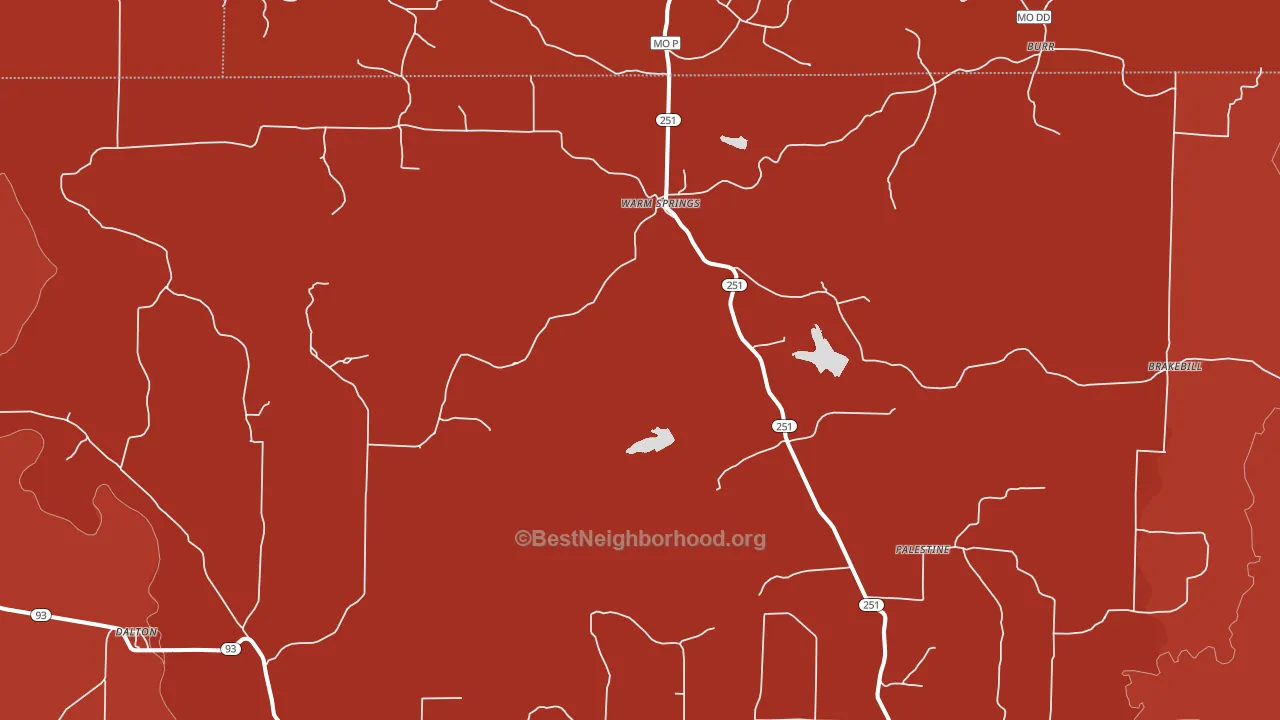 72478, AR block-group political-lean map