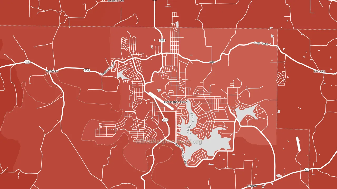 72512, AR block-group political-lean map