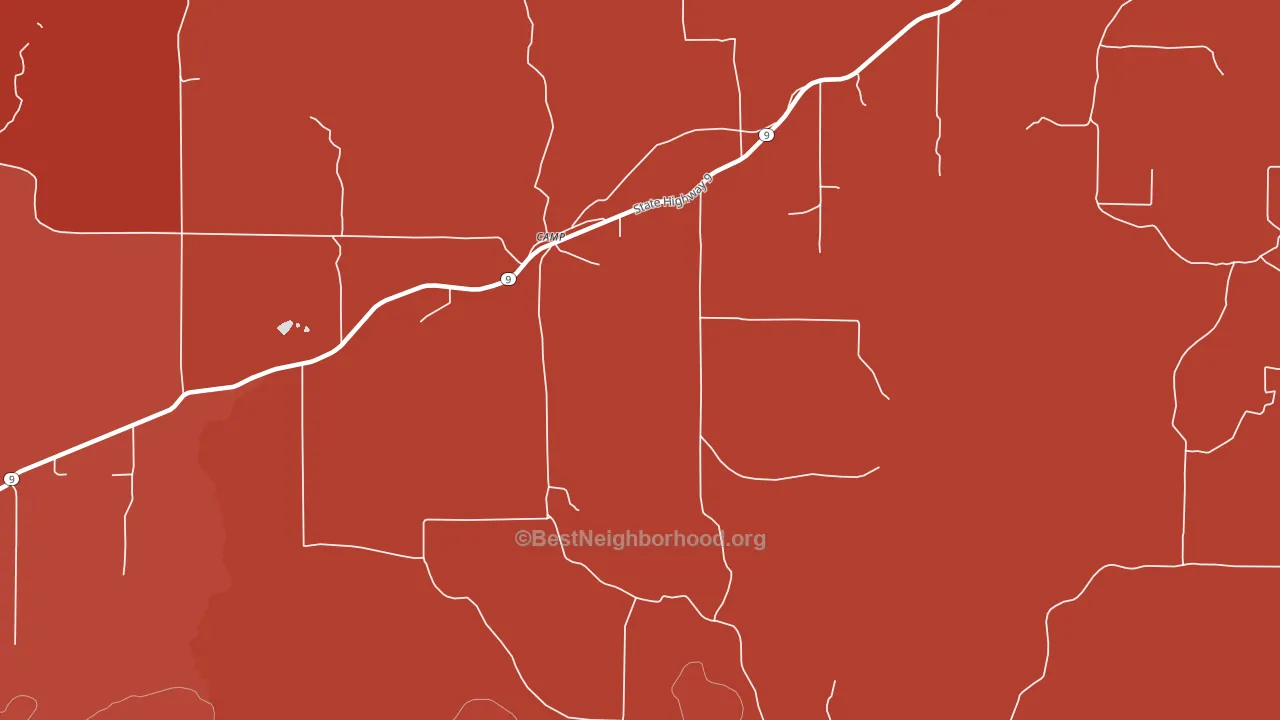 72520, AR block-group political-lean map