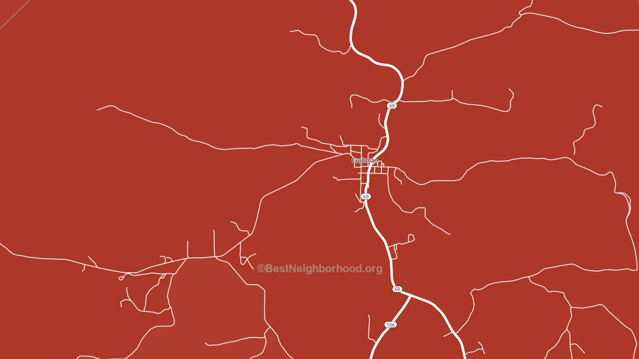 72526, AR block-group political-lean map