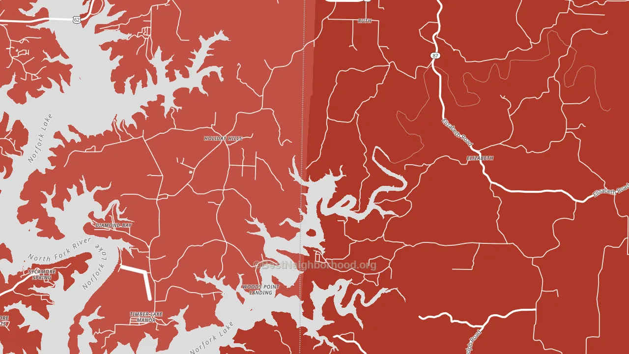 72531, AR block-group political-lean map