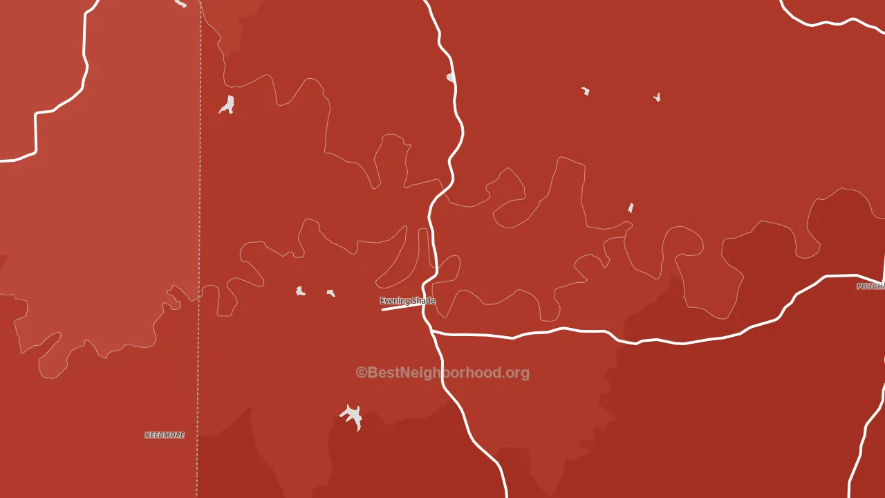 72532, AR block-group political-lean map
