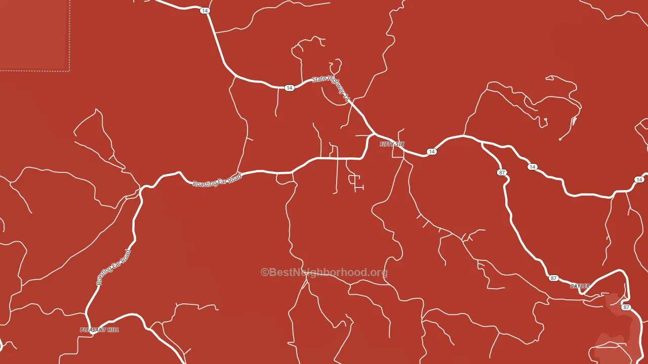 72533, AR block-group political-lean map