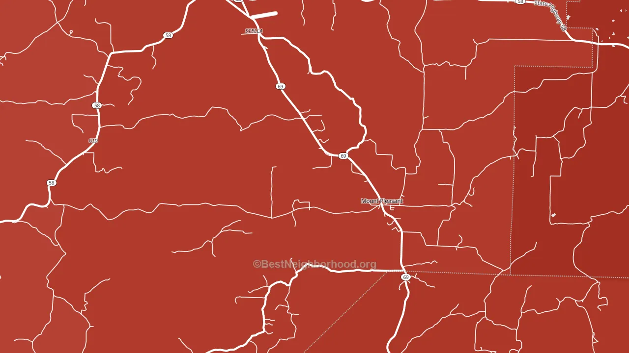 72561, AR block-group political-lean map
