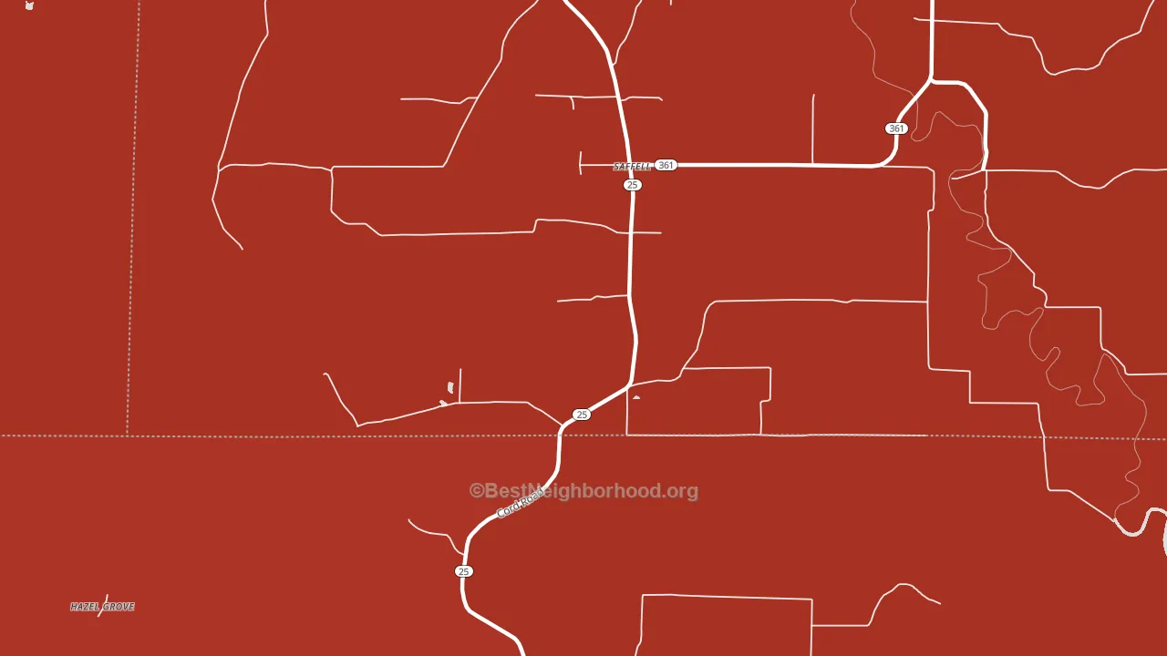 72572, AR block-group political-lean map